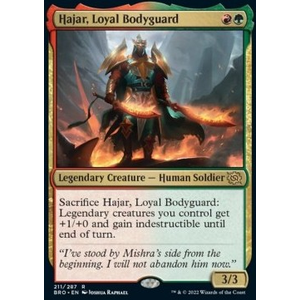 Magic löskort: The Brothers' War: Hajar, Loyal Bodyguard
