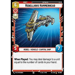 Star Wars: Unlimited Löskort: Jump to Lightspeed: Rebellious Hammerhead