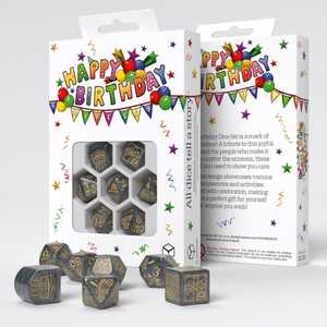 Happy Birthday Dice Set: Confetti (7)