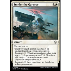 Magic löskort: March of the Machine: Sunder the Gateway (Foil)