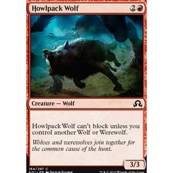 Magic löskort: Shadows over Innistrad: Howlpack Wolf