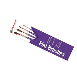 Humbrol brush pack: Flat (x4) 3/5/7/10