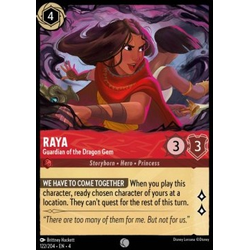 Lorcana Löskort: Ursula's Return: Raya - Guardian of the Dragon Gem
