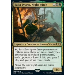 Commander Legends: Battle for Baldur's Gate: Baba Lysaga, Night Witch (Foil) (Japansk)