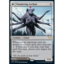 Magic Löskort: Strixhaven: School of Mages: Wandering Archaic // Explore the Vastlands