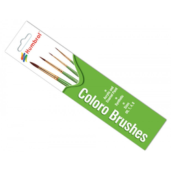 Humbrol brush pack: Coloro (x4) 00/1/4/8