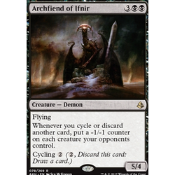 Magic löskort: Amonkhet: Archfiend of Ifnir (Foil)