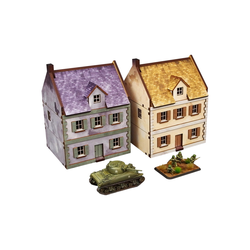 Pre-Painted WW2 Normandy Townhouse 3 (15mm)
