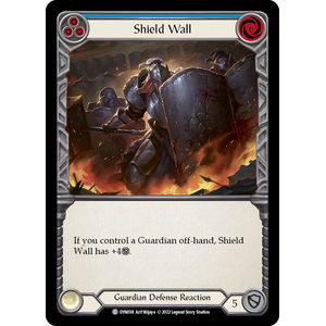 FaB Löskort: Dynasty: Shield Wall (Blue) (Rainbow Foil)