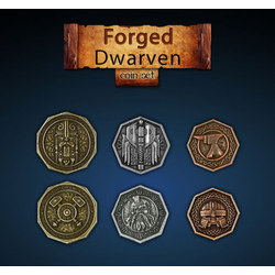 Metal Coins Forged Dwarven (24 st)