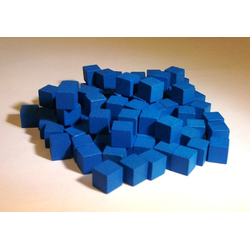 Spelpjäs: Cube 10mm - blue (100st)