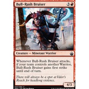 Magic löskort: Battlebond: Bull-Rush Bruiser (Foil)