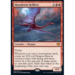 Magic löskort: Innistrad: Crimson Vow: Manaform Hellkite (Foil)