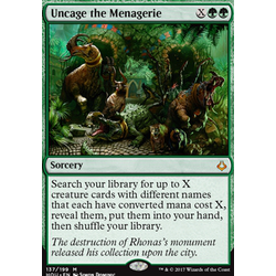 Magic löskort: Hour of Devastation: Uncage the Menagerie
