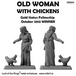 Middle-Earth RPG: Old Woman with Chickens