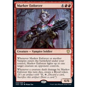 Magic löskort: Commander: Innistrad: Crimson Vow: Markov Enforcer