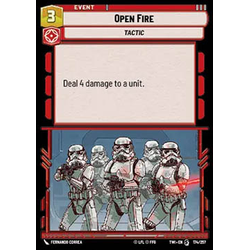 Star Wars: Unlimited Löskort: Twilight of the Republic: Open Fire