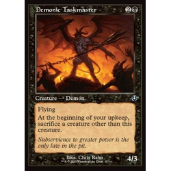 Magic löskort: Magic: Innistrad Remastered: Demonic Taskmaster (alternative art)