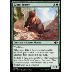 Magic löskort: Outlaws of Thunder Junction: Giant Beaver