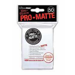 Card Sleeves Standard Pro-Matte White (50) (Ultra Pro)