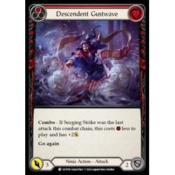 FaB Löskort: Outsiders: Descendent Gustwave (Red) (Rainbow Foil)
