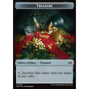 Magic löskort: Tarkir: Dragonstorm: Experience Token // Treasure Token