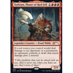 Magic löskort: Secret Lair Drop Series Promo: Torbran, Thane of Red Fell (Foil)