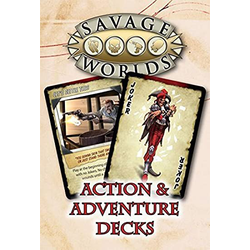 Savage Worlds RPG: Action & Adventure Decks