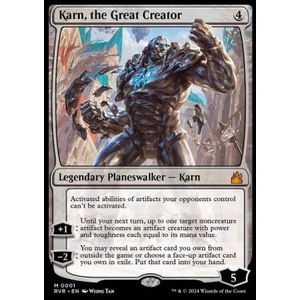 Magic löskort: Ravnica Remastered: Karn, the Great Creator (Foil)