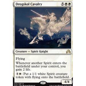 Magic löskort: Shadows over Innistrad: Drogskol Cavalry (foil)