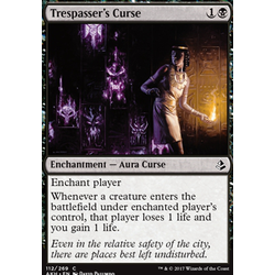 Magic löskort: Amonkhet: Trespasser's Curse