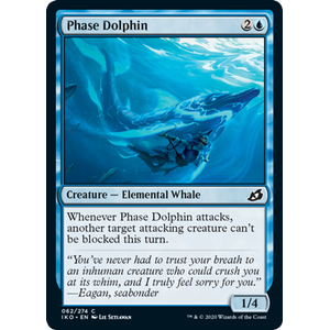 Magic löskort: Ikoria: Lair of Behemoths: Phase Dolphin (Foil)