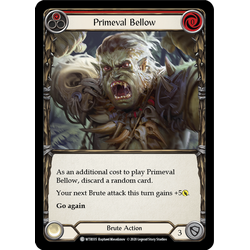 FaB Löskort: Welcome to Rathe Unlimited: Primeval Bellow (Red) (Rainbow Foil)
