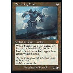 Magic löskort: The Brothers' War: Sundering Titan (Foil)