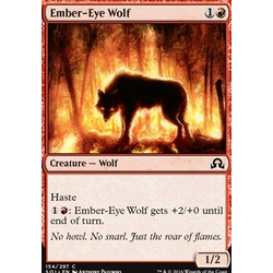 Magic löskort: Shadows over Innistrad: Ember-Eye Wolf