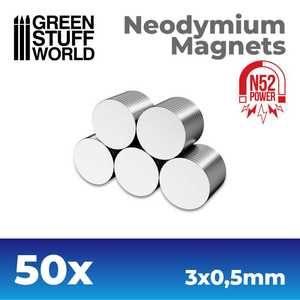 Neodymium Magnets 3x0'5mm (50) (N52)