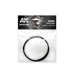 Black Copper Wire 0.45mm (5m)