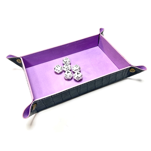 Alphaspel: Rectangular Dice Tray Dragonskin - Lavendel