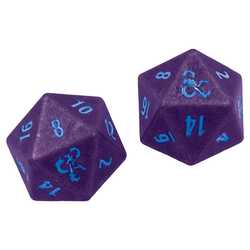 Phandelver Campaign Heavy Metal Dice 2D20 Royal Purple and Sky Blue