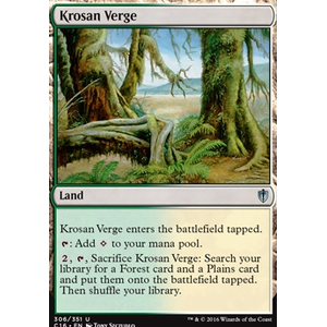 Magic löskort: Commander 2016: Krosan Verge