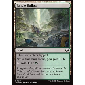 Magic löskort: Tarkir: Dragonstorm: Jungle Hollow (Foil)
