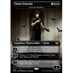 Magic löskort: Innistrad: Crimson Vow: Sorin the Mirthless (Count Dracula) (Foil)