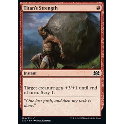 Magic löskort: Double Masters 2022: Titan's Strength (Foil)