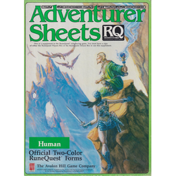 Runequest, 3d Ed: Glorantha:Adventurer Sheets: Human (1985)
