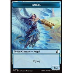 Magic löskort: Commander: Reality Fracture: Angel Token (U 3/3) // Treasure Token