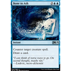 Magic löskort: Core Set 2019: Bone to Ash (Foil)
