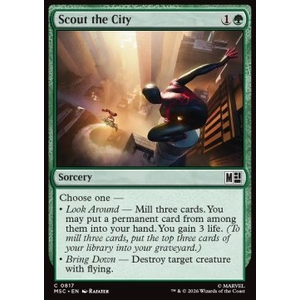 Magic löskort: Commander: Marvel Super Heroes: Scout the City