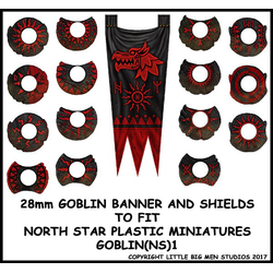Oathmark -  Goblin Banner & Shields 1