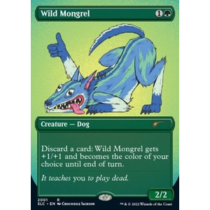 Magic löskort: Secret Lair Drop Series: 30th Anniversary Countdown Kit: Wild Mongrel (Foil)