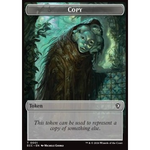 Magic löskort: Magic: Commander: Lorwyn Eclipsed: Copy Token // Elemental Token (GW */*)